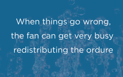 When things go wrong the fan can get very busy redistributing the ordure