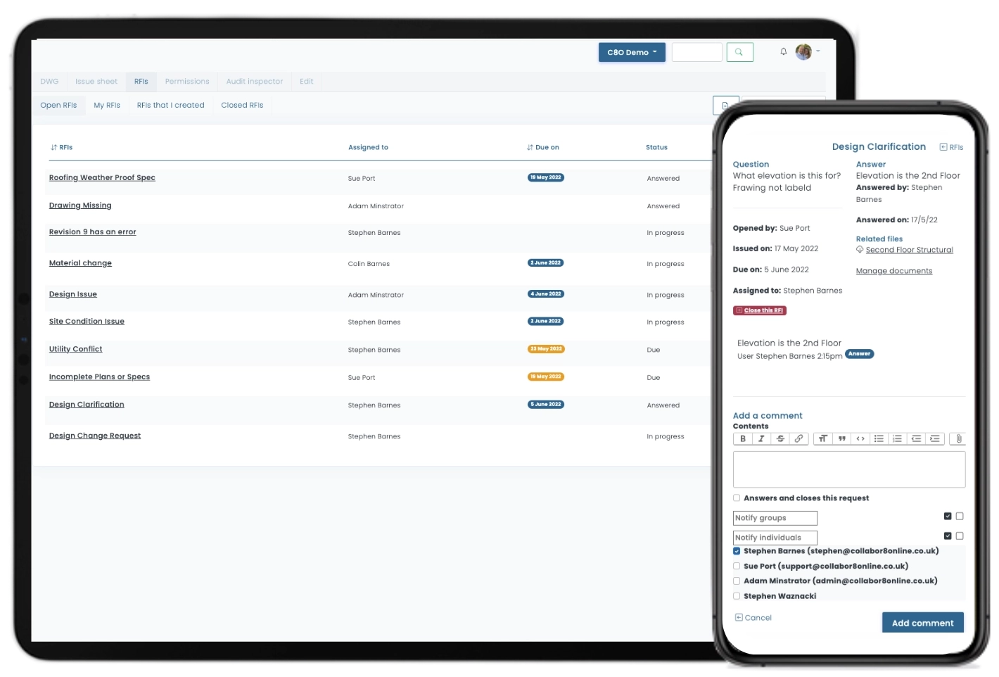 RFI Management Software RFI Management Software