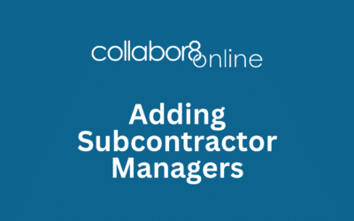 Adding Subcontractor Managers