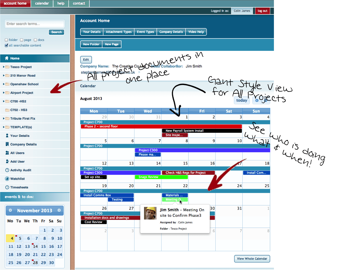 Reason - Easy Online Project Management - Collabor8online